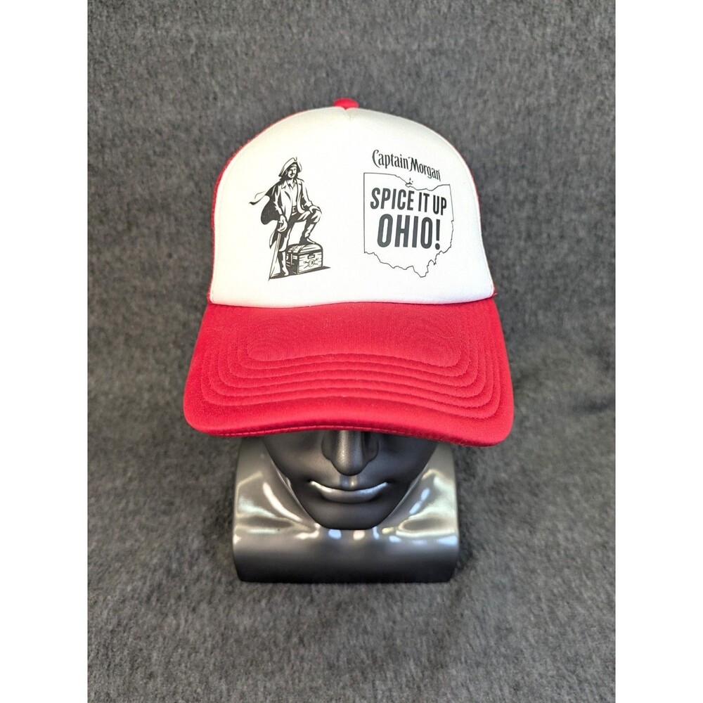 Captain Morgan Spice It Up Ohio Trucker Hat Red White Snapback Promo